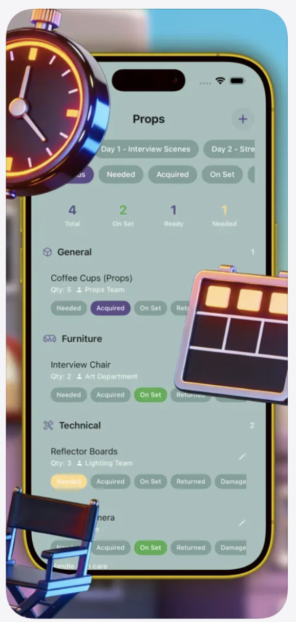 Förhandsvisning 4 Shootory-app