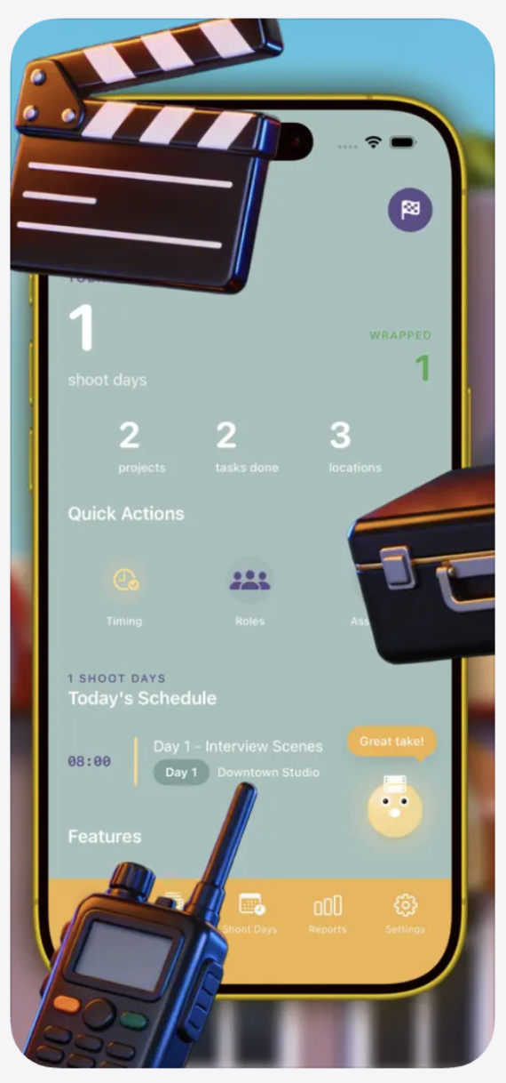 Förhandsvisning 5 Shootory-app