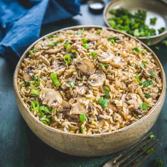 Mushroom Fried Rice 580x580