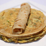 Omelette with Paratha and Desi Tea