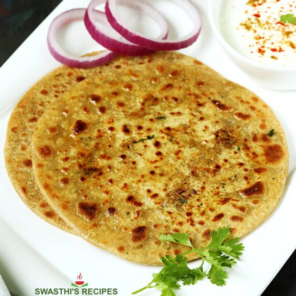 gobi paratha cauliflower paratha recipe 580x580